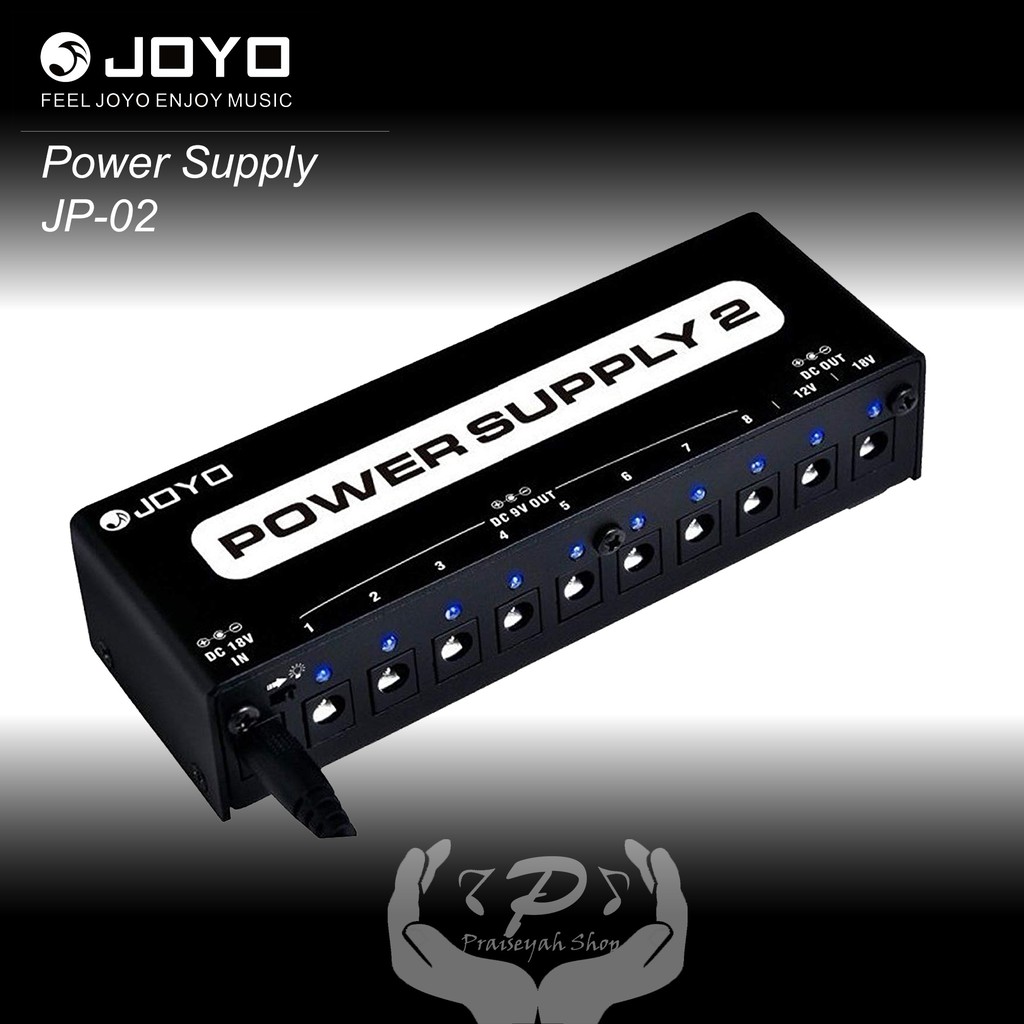 Multi Power Supply Adaptor Joyo 10 Output Effect Gitar Adapter Efek JP 02