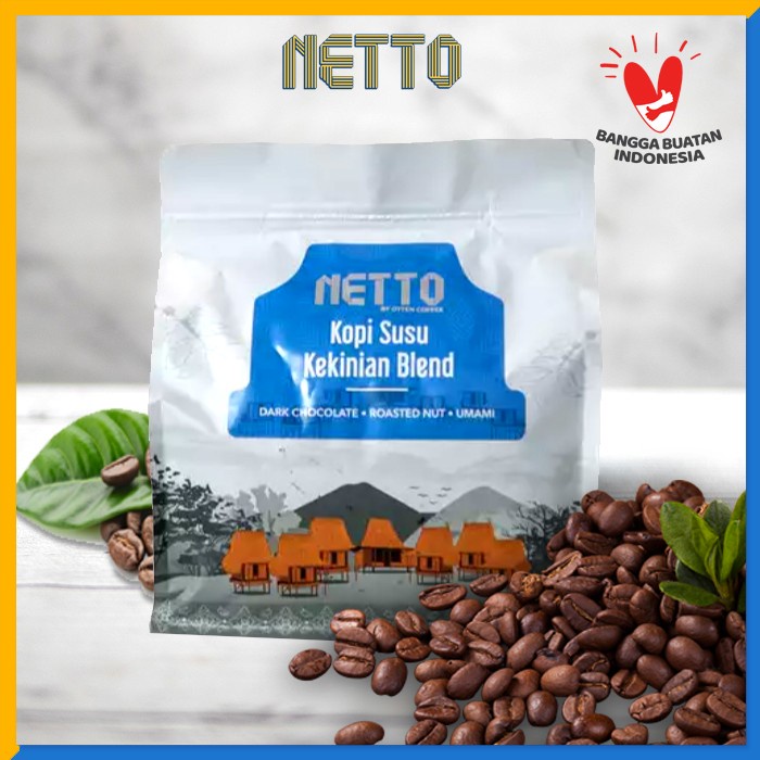 

(BISA COD) Netto - Kopi Susu Kekinian Blend 1kg - Wholebean