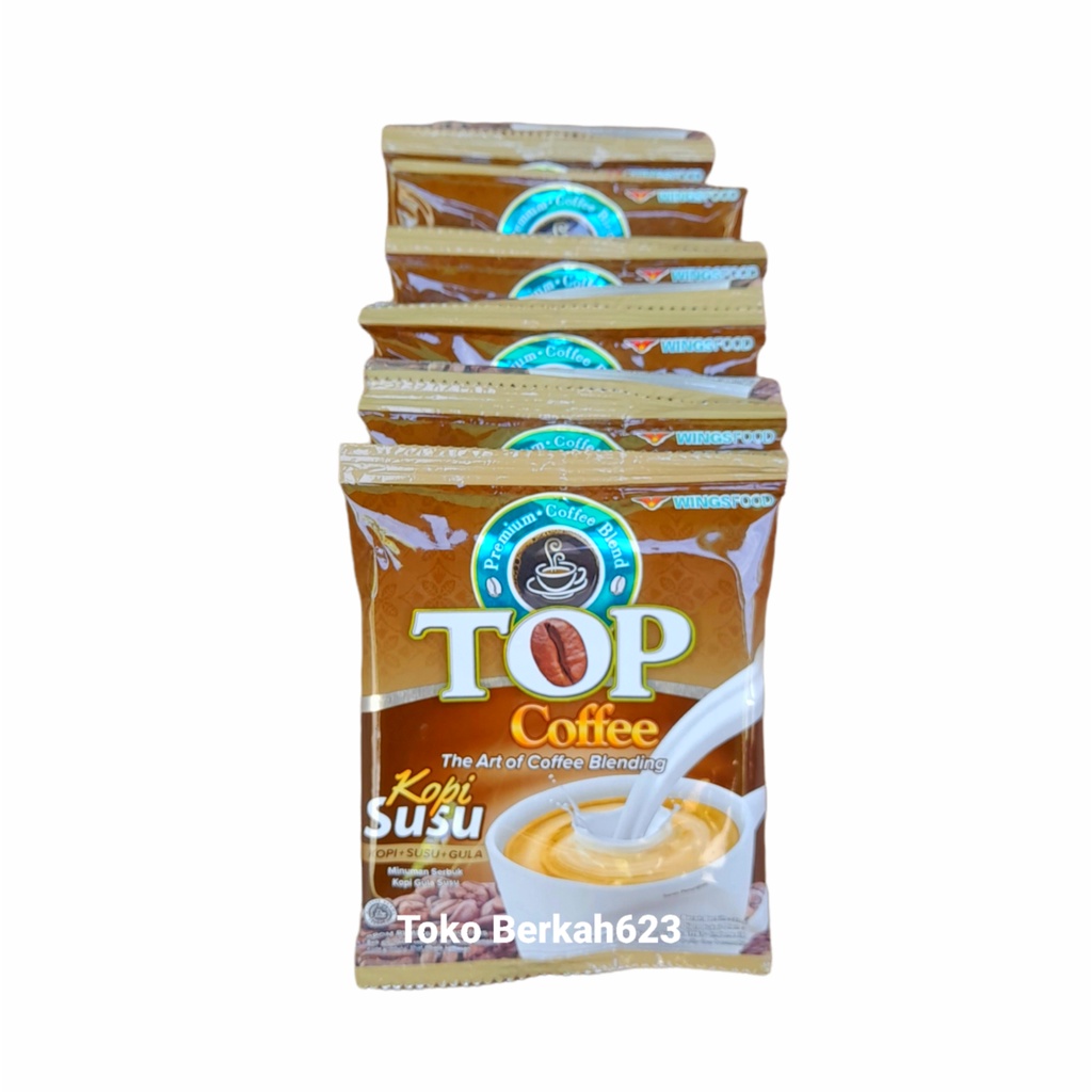 TOP COFFEE Kopi Susu 1 Renceng Isi 12 Sachet