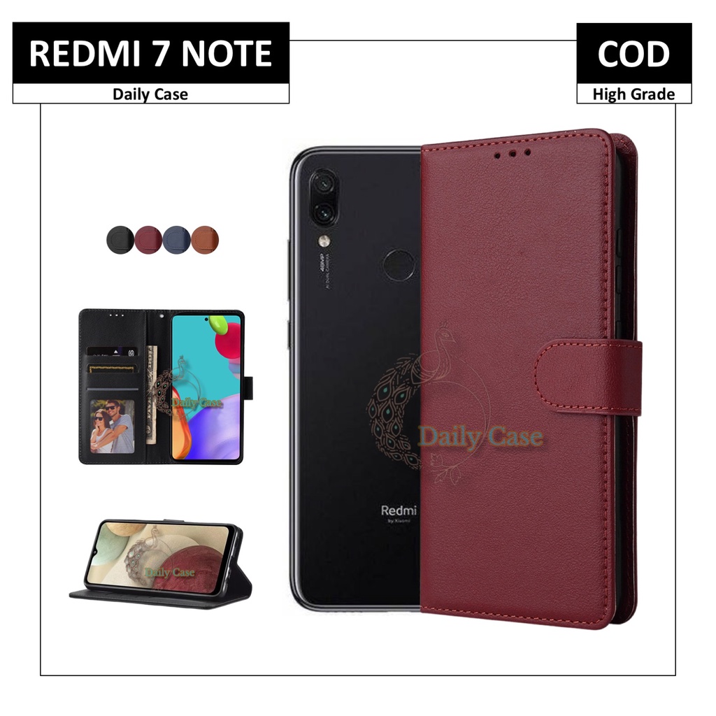 Case REDMI NOTE 7 | 7 Pro | 7s XIAOMI Flip Casing Kesing Pelindung HP