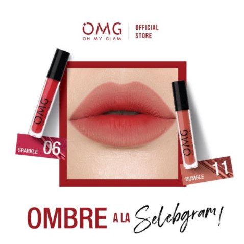 * NCC * OMG Lipcream Oh My Glam Matte Kiss Lip Cream Coffee Edition Cycle Of Love Socialite - Netto 3.5 gr