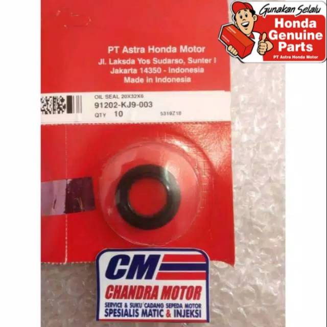 seal sil gardan as pully shaft drive beat scoopy spacy vario 110 type karbu dan fi  original HONDA