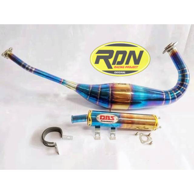 KNALPOT RACING BLUEMON NINJA R DBS KNALPOT RACING NINJA R RR SS TWOTONE KNALPOT MOTOR RACING