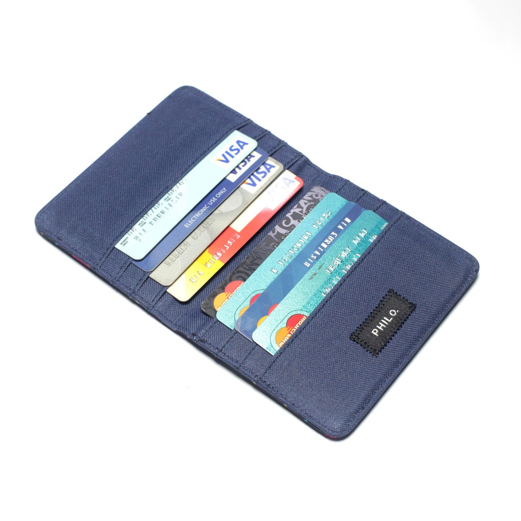 dompet kartu kain simpel model lipat 8 slot kartu card wallet PHWL952