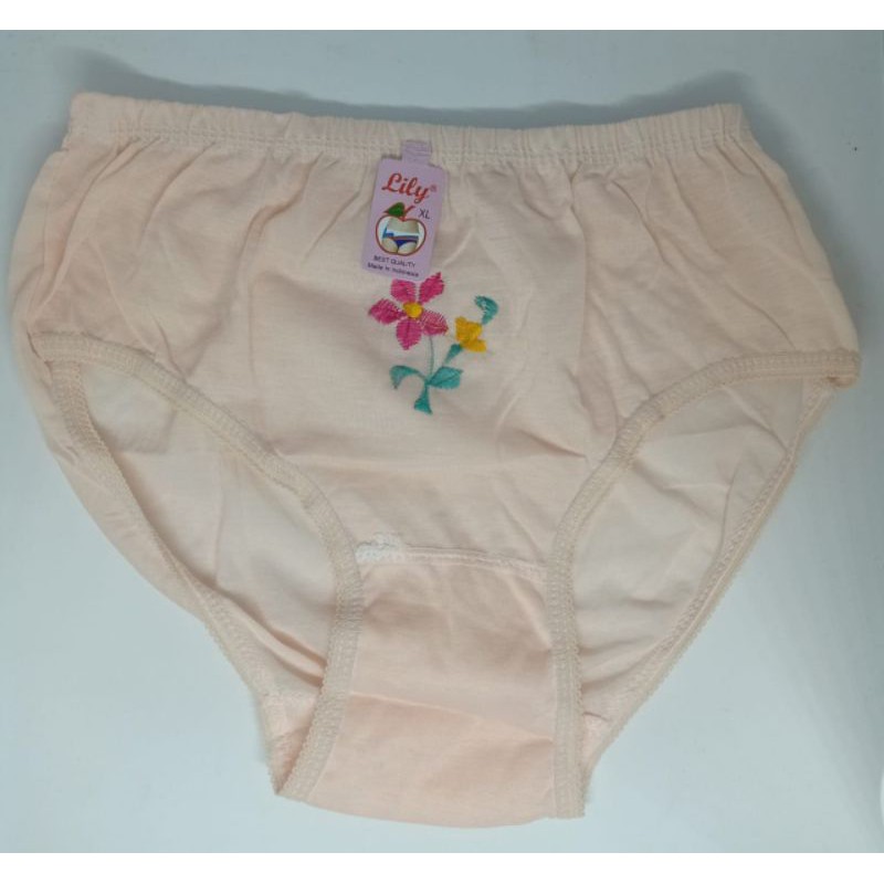 12 PCS/KARESHI_STAR/Celana Dalam Wanita Lusinan Bordir LAZATI 2134