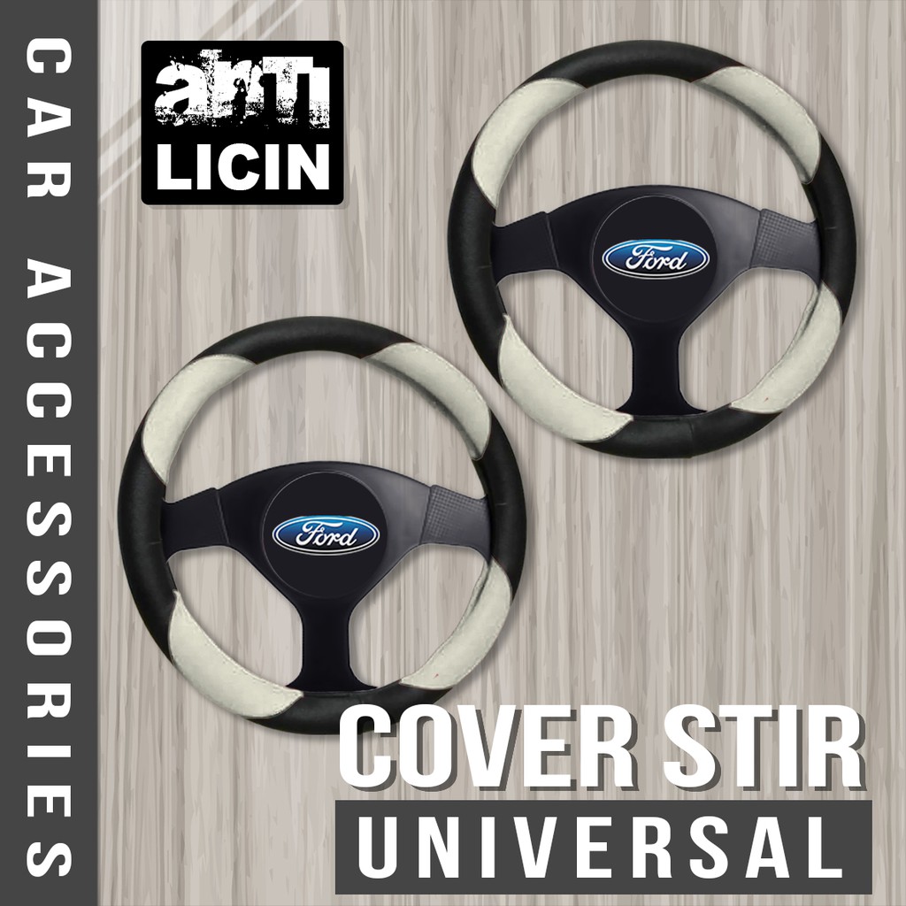 Cover Stir Mobil Sarung Stir Mobil Ford ECOSPORT EVEREST RANGER EVEREST Bahan Kulit Sintetis