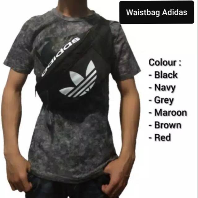 Tas waistbag Adidas/tas pria/tas selempang/tas terupdate/tas murah/tas fashion