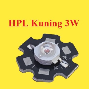 5pcs led hpl 3 watt Kuning include heatsink lampu 3 w 3w Yellow