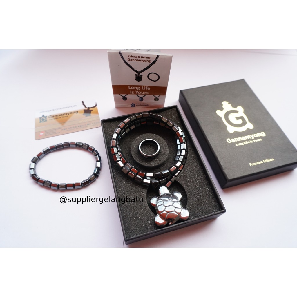 PAKET CINCIN KALUNG SEHAT KURA BESAR NEW MODEL GANNAMYONG BIOMAGNET magnetic terapi korea fashion