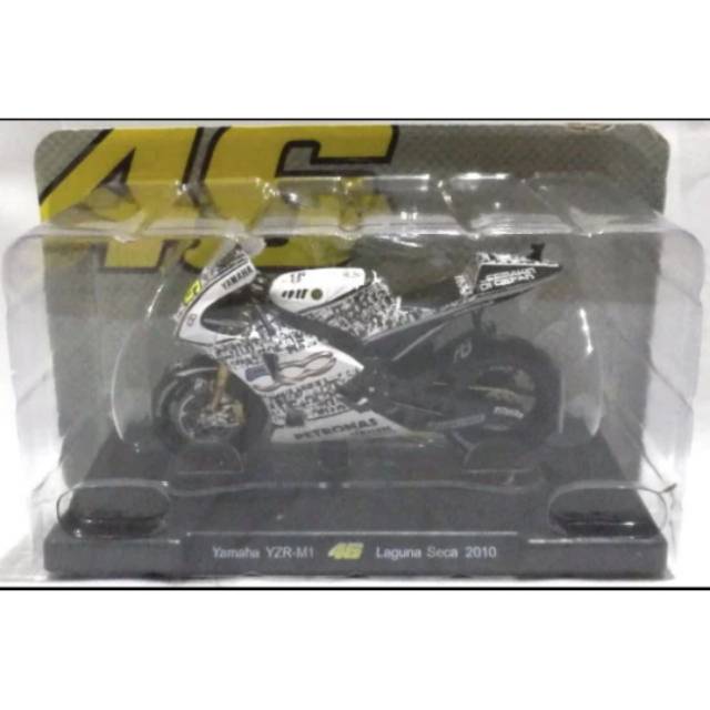 Leo Model 1/18 Valentino Rossi #46 - Yamaha YZR-M1 Laguna Seca 2010
