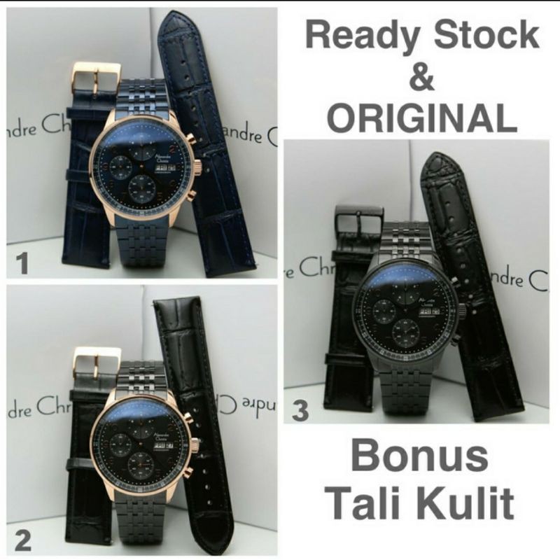 jam tangan pria alexandre christie 6429 ac6429 original