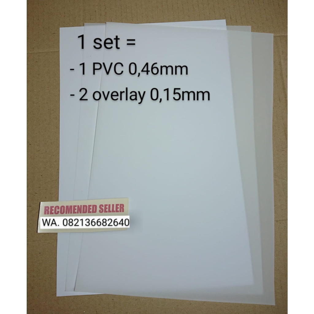 

Kertas PVC Id Card Instan, 5 set