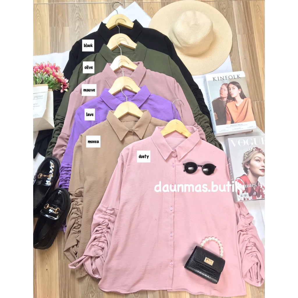 1KG MUAT 5PCS | ZIA SHIRT TOP BLOUSE SERUT AIRFLOW CRINKLE HITS OOTD FASHION WANITA TERBEST SELLER