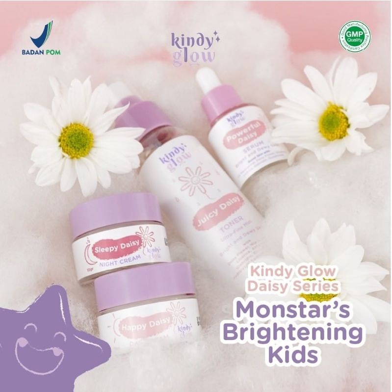 Kindy Glow Daisy Series | Toner | Serum | Day Cream | Night Cream