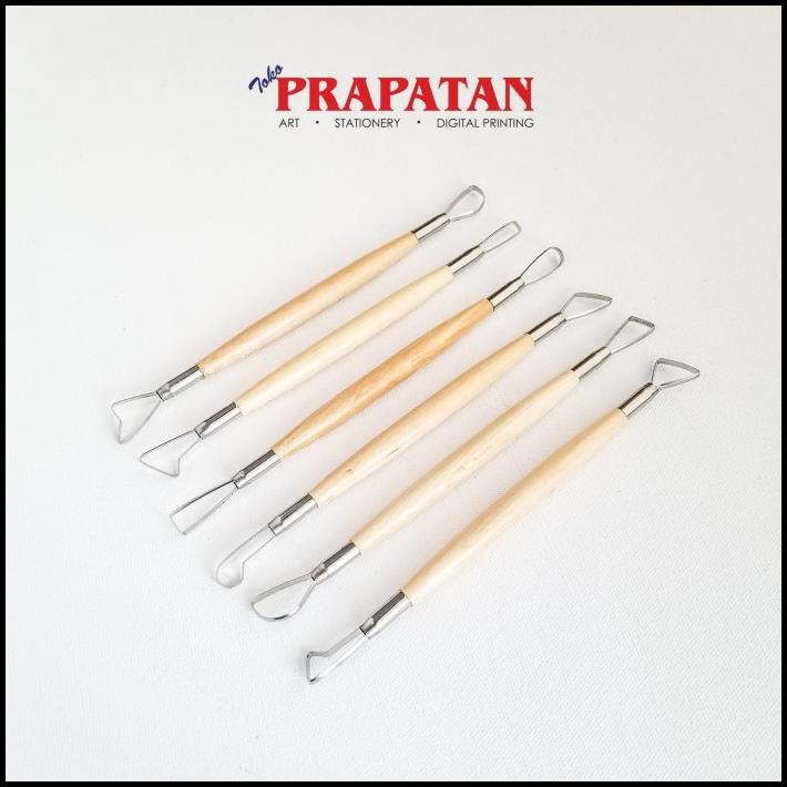 

Alat Butsir Clay Kawat Set Isi 6 V-Tec E0026-6/8 / Pottery Tool