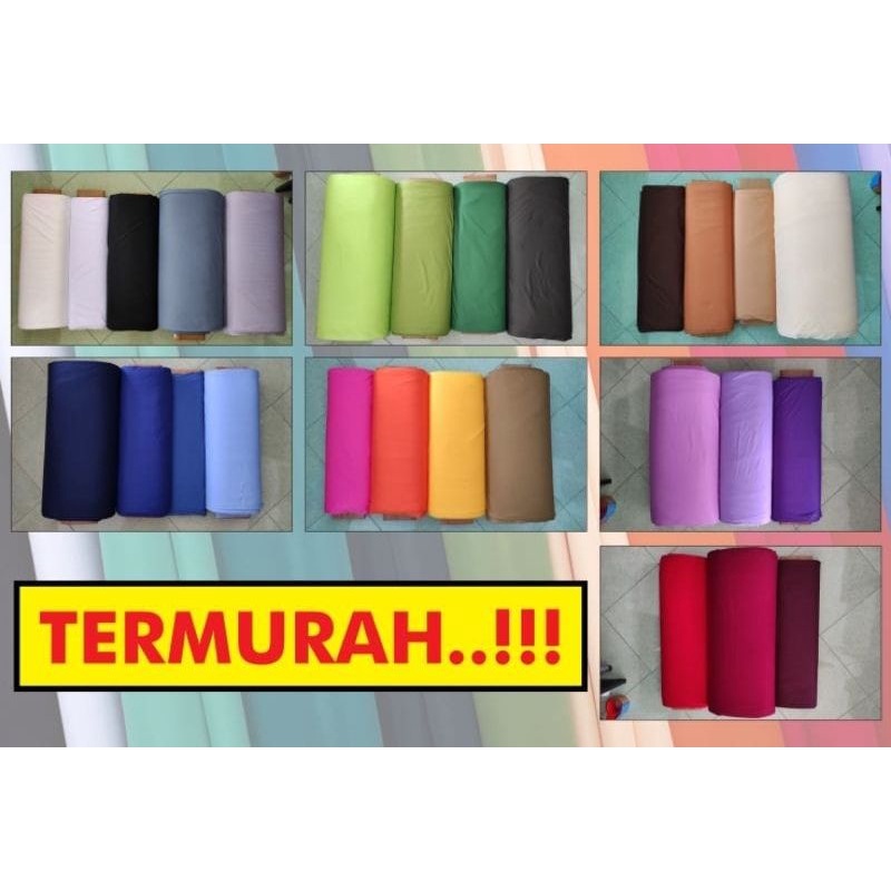 Kain Furing Hyget | Bahan kaos Aiget | Bahan Termurah | kain polosan | furing dalaman kebaya | furin