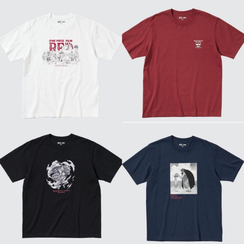 JASTIP BAJU UNIQLO X ONE PIECE RED