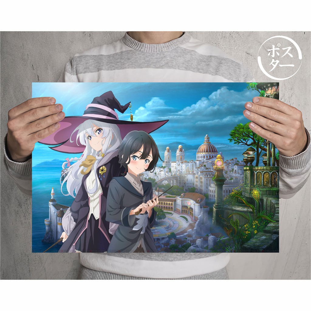 Koleksi Poster Anime Majo no Tabitabi - Elaina - Size A3+-Majo no Tabitabi B