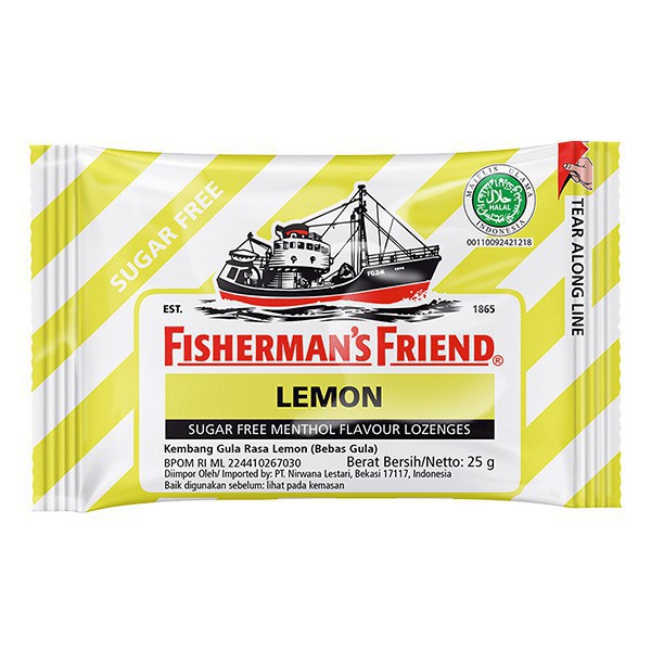 

Fisherman`S Sf Lemon 25 Gr / Permen / Suara Serak / Sakit Tenggorokan