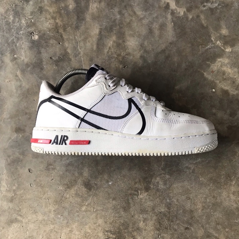 [PUSAT SEPATU SECOND] Nike Air Force 1 React White