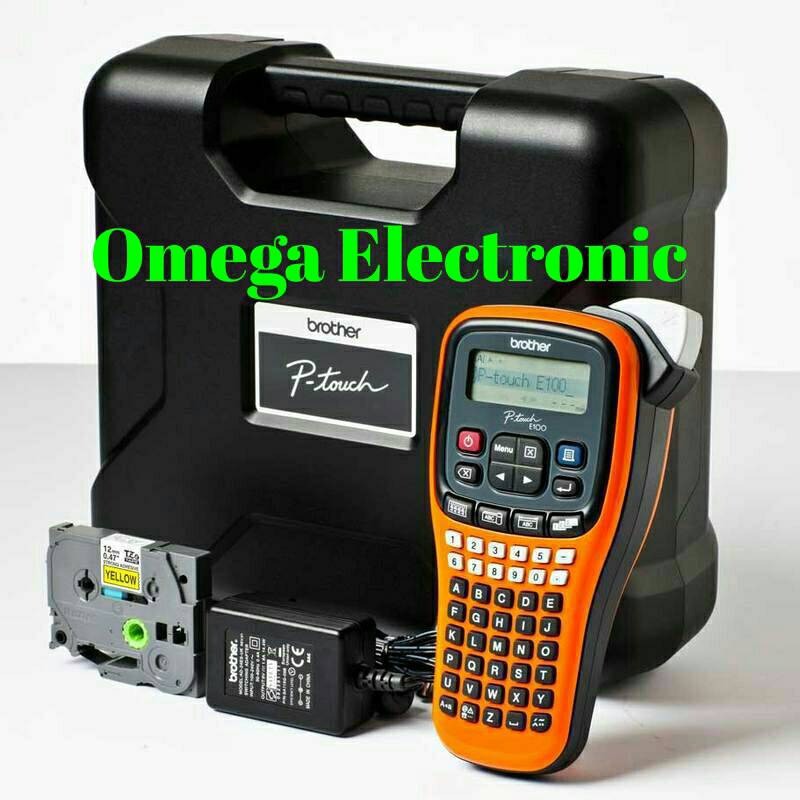 

STATIONERY RESMI Brother Label Printer PT-E100VP - Label Maker Electrician Model