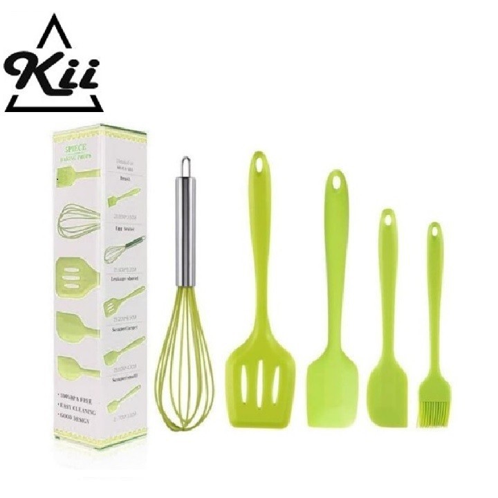 Utensile Spatula Silikon Set 5pcs - Spatula Sutil Baking Tool Set 5pcs