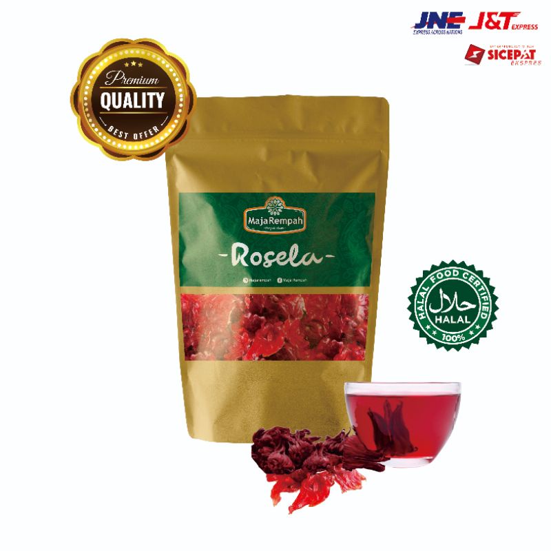 

Teh Rosella bunga Rosela pelangsing badan alami Rosela kering 100gr