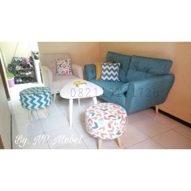 KURSI SOFA TAMU SET / SKANDINAVIAN (BANDUNG ONLY)