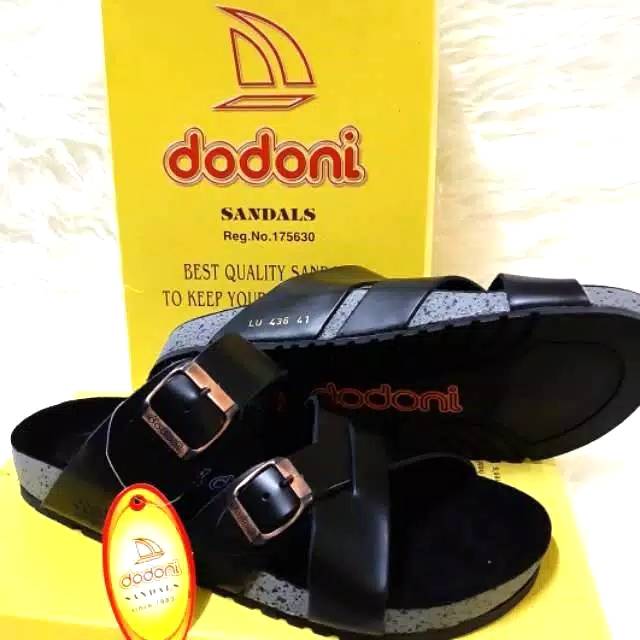 [LESTARIGalleryShop] Sandal Dodoni Kulit Asli Tali Silang [COD MEDAN] STOK BARU