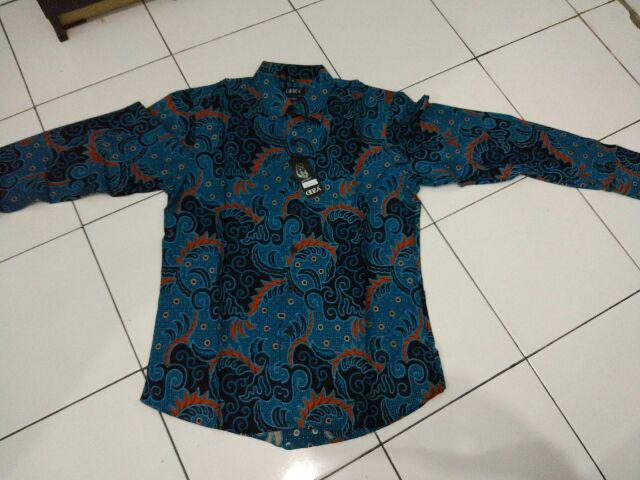 Odza Kemeja Batik Slim Fit Lengan Panjang Pria Modern Damalawa