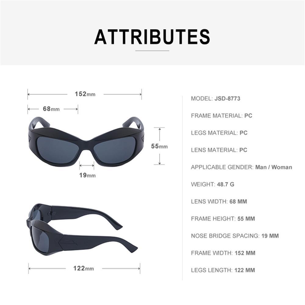 Lily Y2K Kacamata Hitam Trendi Kacamata Bersepeda Oversized Driving Shades Sports Sun Glasses