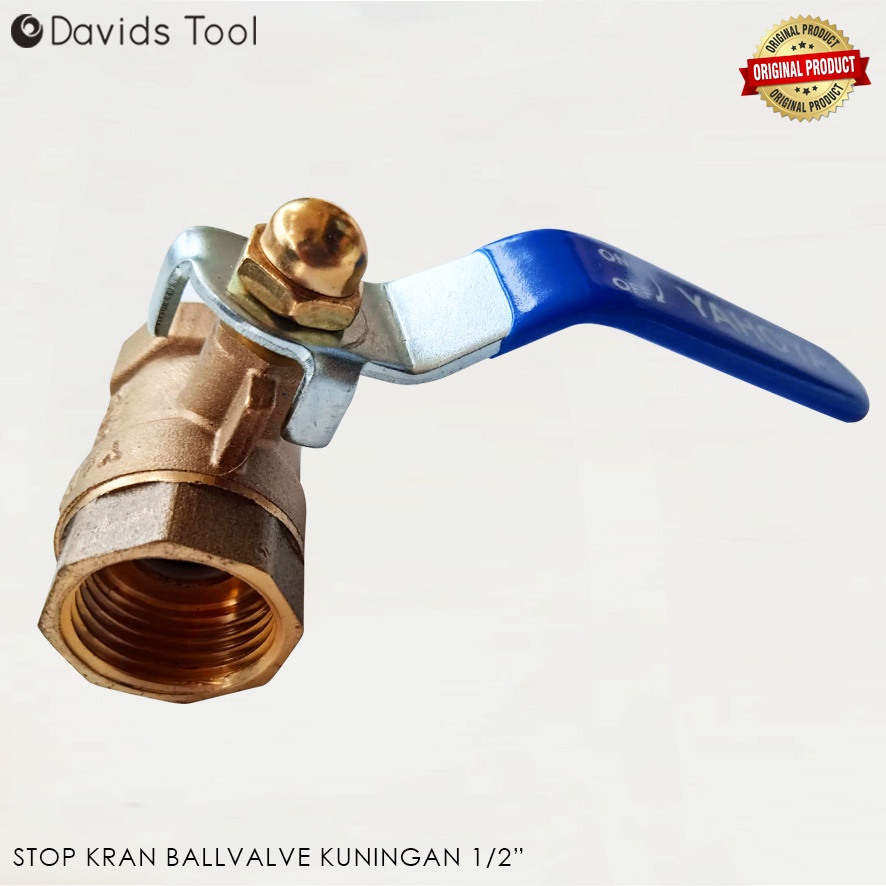 Stop Kran Kuningan Ball Valve Ballvalve 1/2 Inch