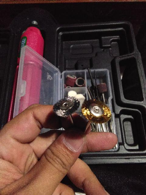 Mini Rotary Die Grinder Tuner Gerinda Bor Tangan Tunner Fisch Komplit 60pc