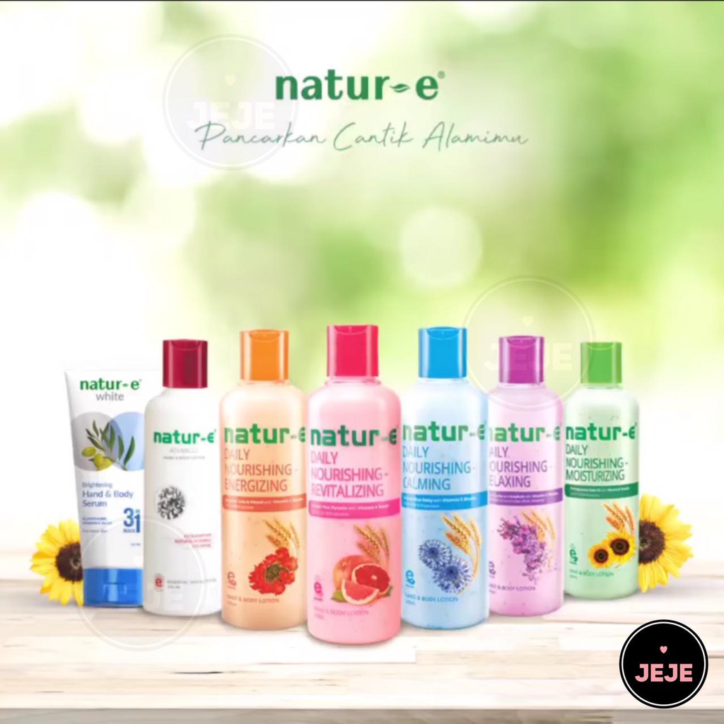 Natur-E Hand Body Lotion 100ml 245ml | Moisturizing Revitalizing Energizing Advance