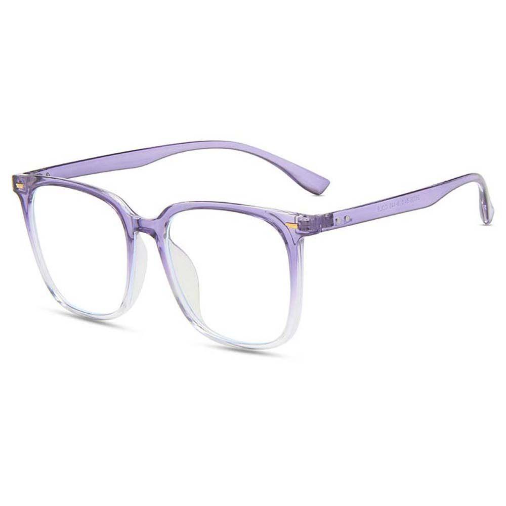 Mxbeauty Kacamata Anti Radiasi Elegan Fashion Warna Warni Ukuran Besar Lensa Bening Square Women Glasses