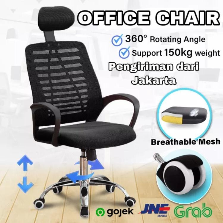 Kursi Kantor Direktur Kursi Kerja Jaring Sandaran Kepala Kursi Staff Kursi Admin