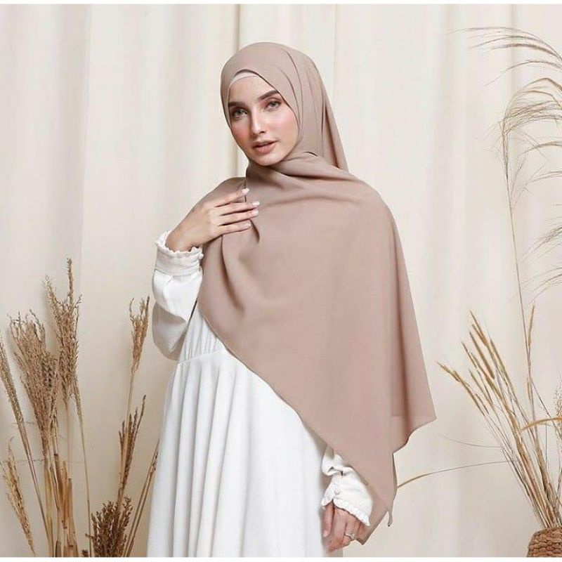 PASHMINA DIAMOND || PASHMINA NON TALI/TANPA TALI POLOS DIAMOND