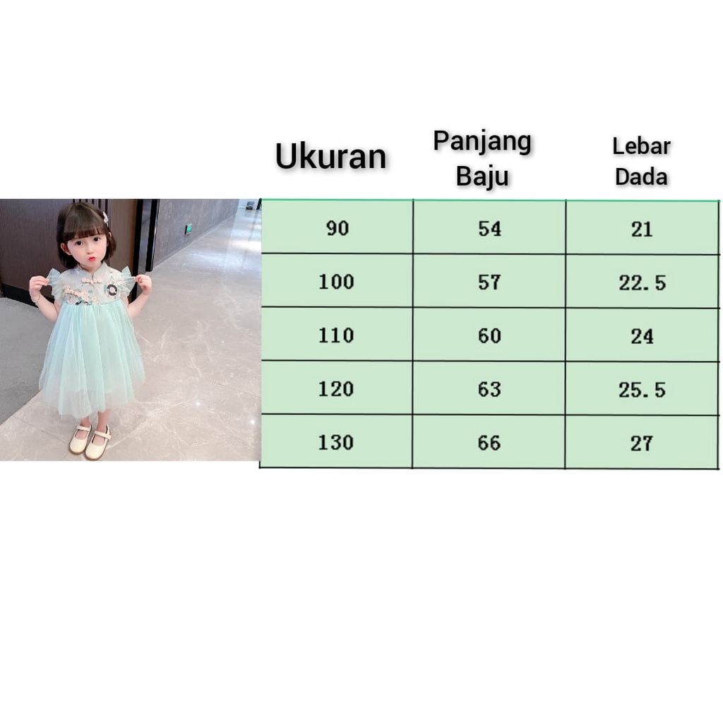 1-8TH DRESS ANAK PESTA FLUFFY MERMAID / GAUN PESTA ANAK PEREMPUAN IMPORT HIGH QUALITY