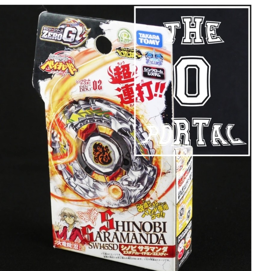 BEYBLADE ZERO G ORIGINAL TAKARA TOMY ZERO G SHINOBI SARAMANDA GASING MAINAN ORI ASLI AUTHENTIC