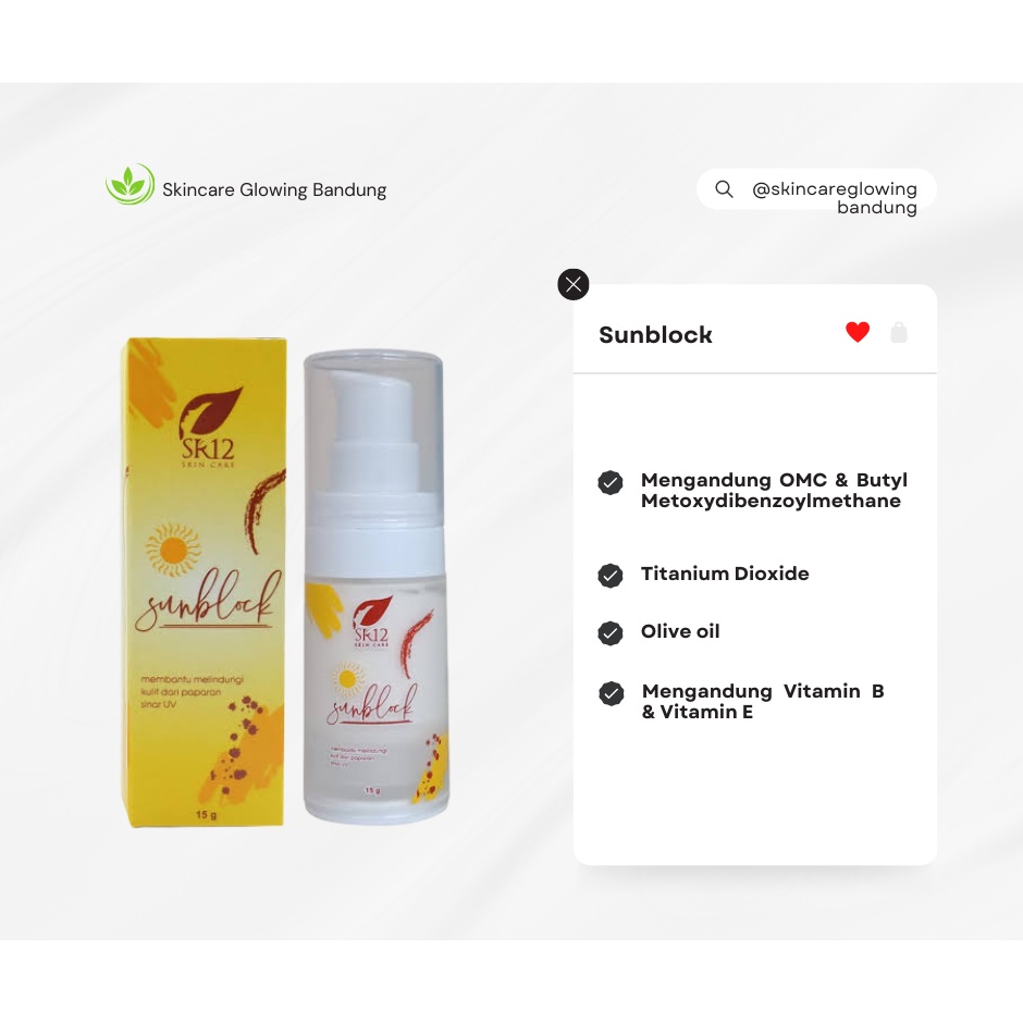 Sunblock SPF 30 UV Protection Sunscreen Gel Shield Sun Lotion Krim Pelindung Wajah Dari Sinar Matahari Mencerahkan