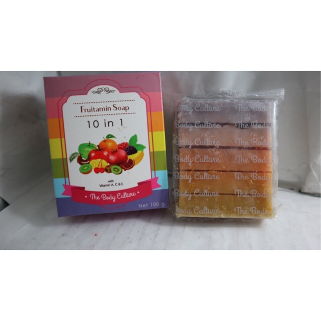 [ SAlE ] [ versi original ] fruitamin lulur banci thailand || lulur garam fruitamin sale !!!! fruitamin soap original - sabun pelangi - rainbow soap