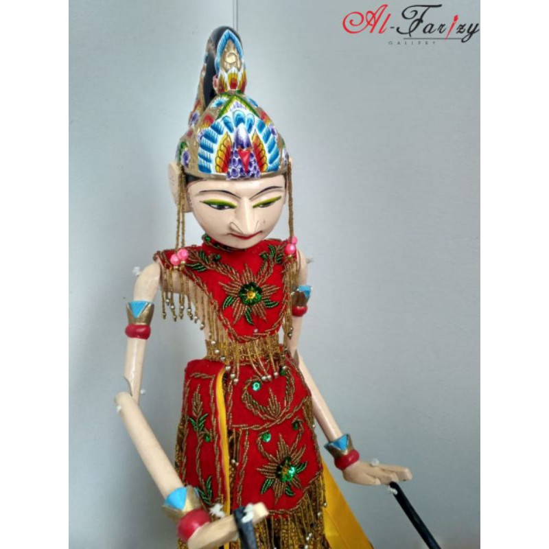 Wayang Golek Arjuna kualitas medium ukuran 60 cm