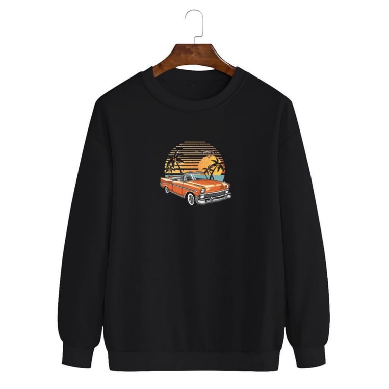 Noveli wear - Sweatshirt roughneck | sweater crewneck basic unisex distro pantai berkualitas sablon digital 026