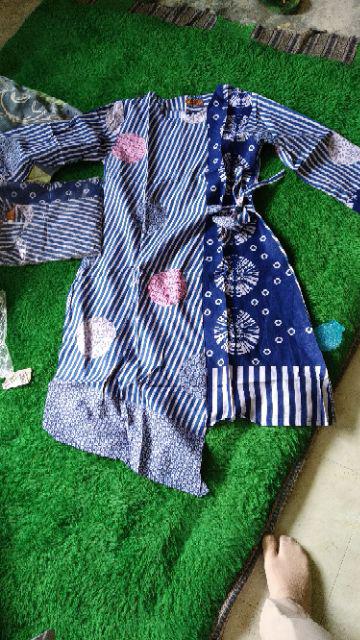 Terlaris Serut Genes Jelita Tunic Navbor Yelbor Whitbor Creambor Tunik Batik Modern Hrb030 Dolbi Dob