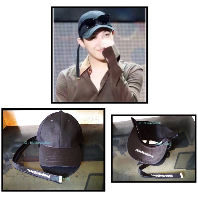 Topi Baseball Cap LongTail Big Bang - GDragon Peaceminusone Import