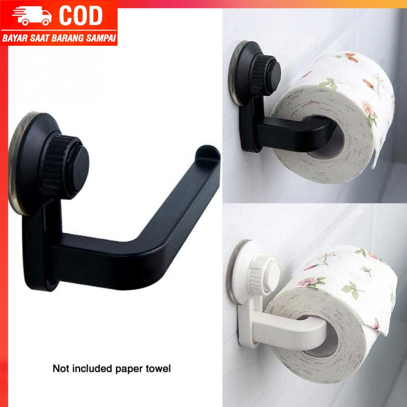 (100% BARANG ORI) HOUSEEN Gantungan Tempat Tisu Toilet Suction Cup - 8809-3