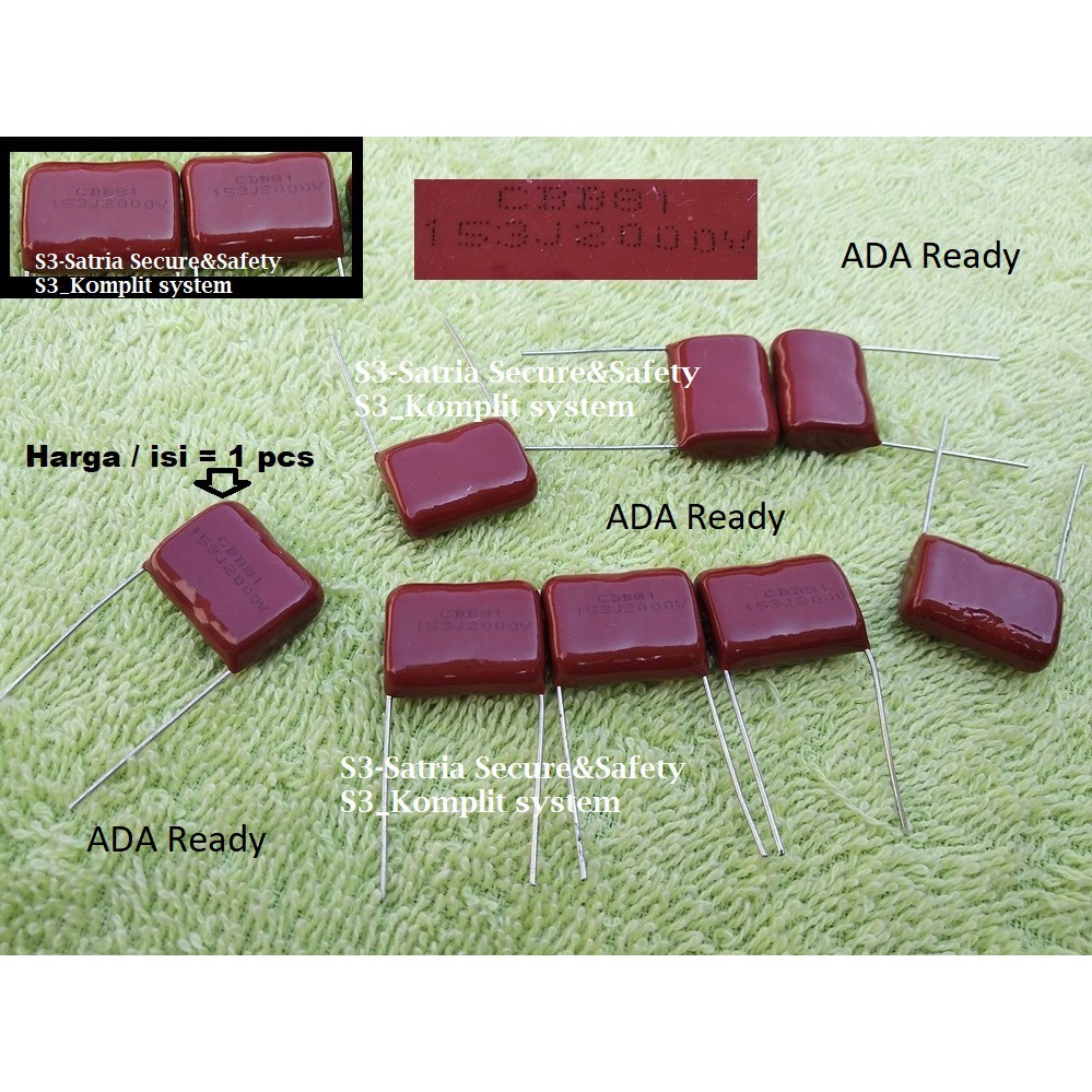 Milar 153 2000V Kapasitor Mylar 153J 2000 V capacitor