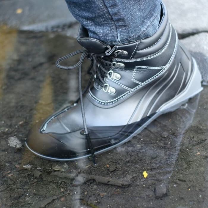 AP MAX Sepatu Ap Boots Low spatu pendek besi Nitrile Rubber Anti slip - Hitam