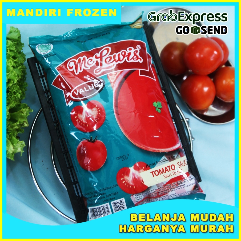 

MC LEWIS Saus Tomat 1kg - Kebutuhan Memasak Saus