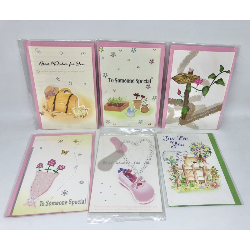 

Kartu Ucapan Plus Amplop Best Wishes Card Ukuran Sedang Medium